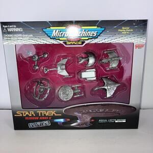 VINTAGE 1995 MICRO MACHINES STAR TREK SPACE TV SERIES 2 COLLECTORS EDITION SET